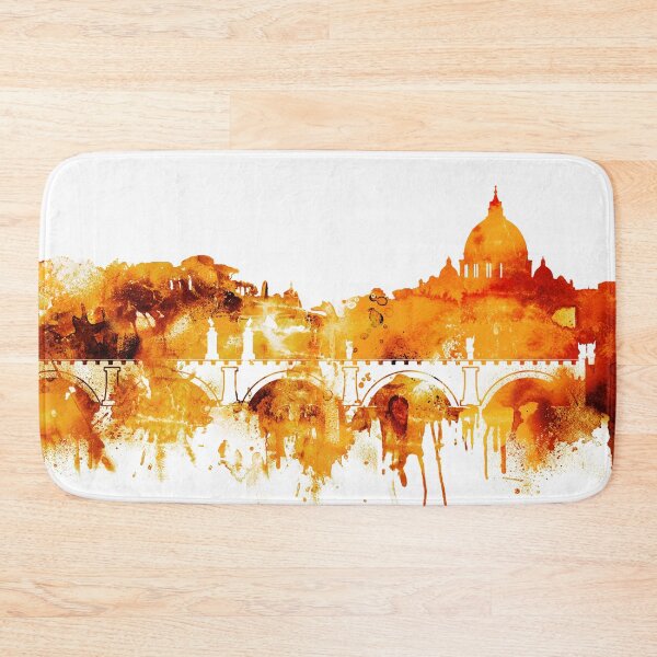 Item preview, Rome Italy Red Yellow Skyline designed and sold by DimDom.