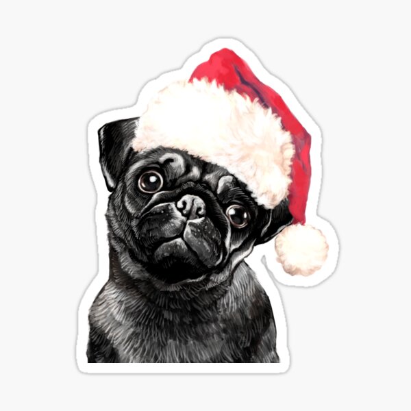 Black Pug Christmas Merch Gifts for Sale Redbubble