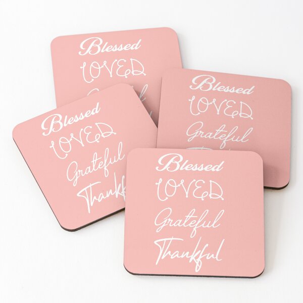 Item preview, Blessed, Loved, Grateful, Thankful designed and sold by kissablecrafts.