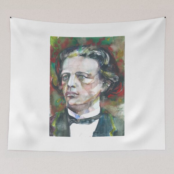 Item preview, ANTON RUBINSTEIN watercolor portrait .1 designed and sold by lautir.