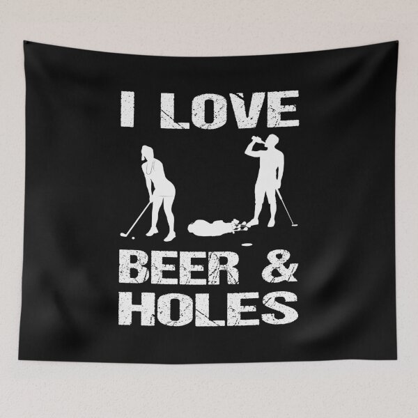 Item preview, I Love Beer And Holes Funny Golf designed and sold by Jmack40.