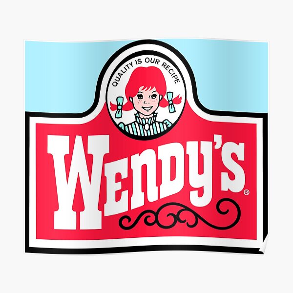 Fast Food Wendys Posters Redbubble - wendys restaurant roblox