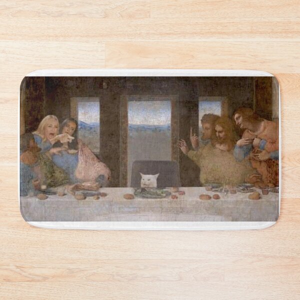 Item preview, The Last supper CAT meme designed and sold by Domenico Scalise.