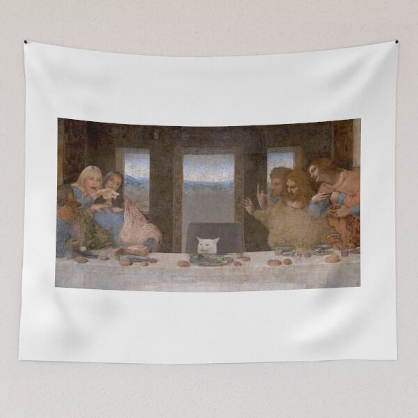 Item preview, The Last supper CAT meme designed and sold by Domenico Scalise.