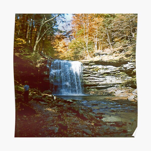 Harrison Wright Falls in Ricketts Glen circa 1979 Poster