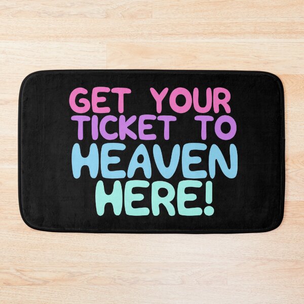 Item preview, Get your ticket to heaven here pink vintage designed and sold by Scoopivich.