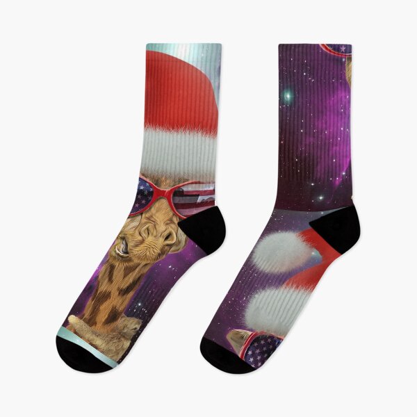 Item preview, christmas sloth and giraffe nebula designed and sold by Scoopivich.