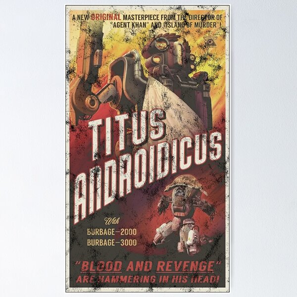 The Outer Worlds Titus Androidicus Poster Poster