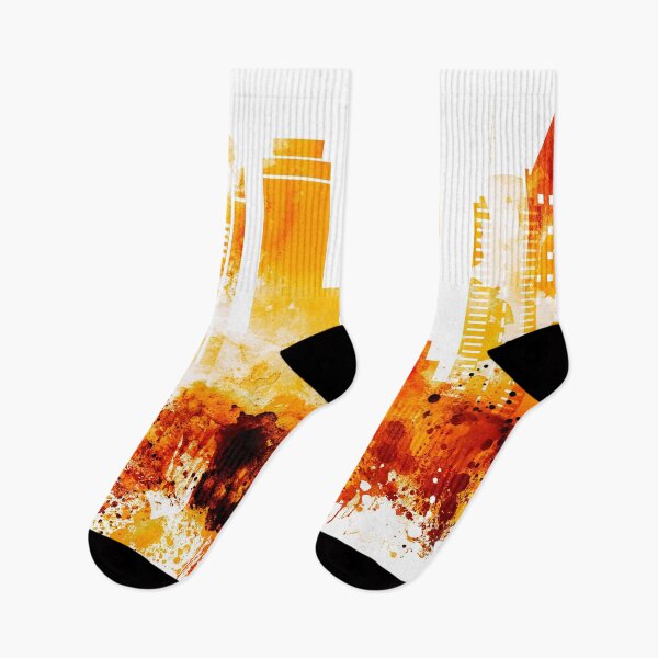 Item preview, San Diego California Red Yellow Skyline designed and sold by DimDom.