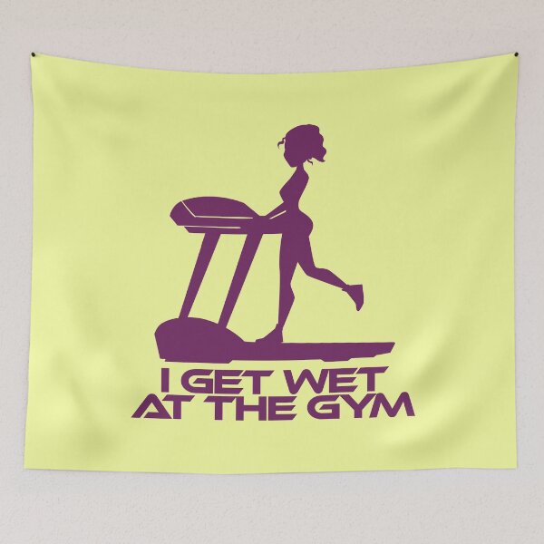 Item preview, I Get Wet At The Gym - Fitness Gift for Girls designed and sold by IslandLakeTree.