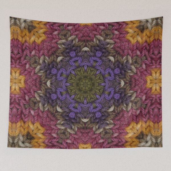 Item preview, Knitted scarf kaleidoscope designed and sold by Carrie_Anne_Designs.