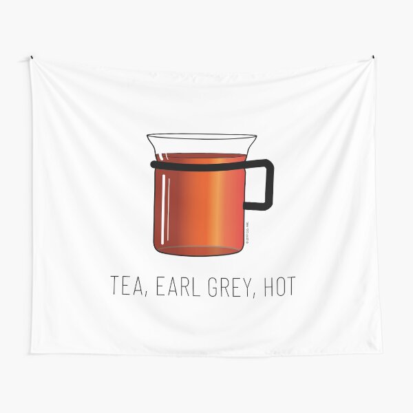 Item preview, Tea, Earl Grey, Hot - Captain Picard, Star Trek TNG, (light backgrounds) designed and sold by Markadesign.