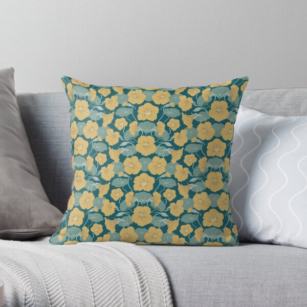 Nasturtium Throw Pillow