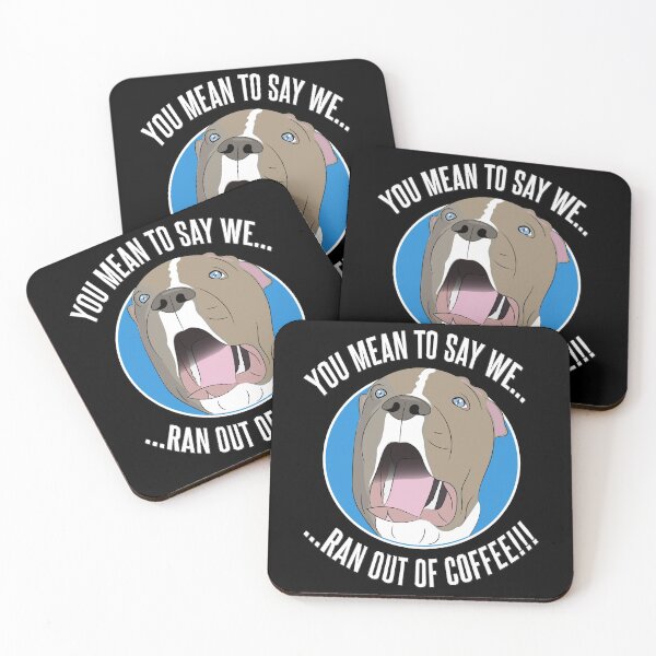 Item preview, Pit Bull shock as he runs out of coffee designed and sold by Kam-designs.