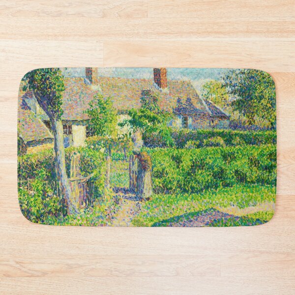 Item preview, Peasants' Houses, Eragny by Camille Pissarro (1887) designed and sold by allhistory.