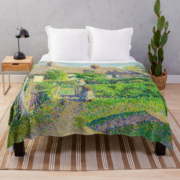 Item preview, Peasants' Houses, Eragny by Camille Pissarro (1887) designed and sold by allhistory.