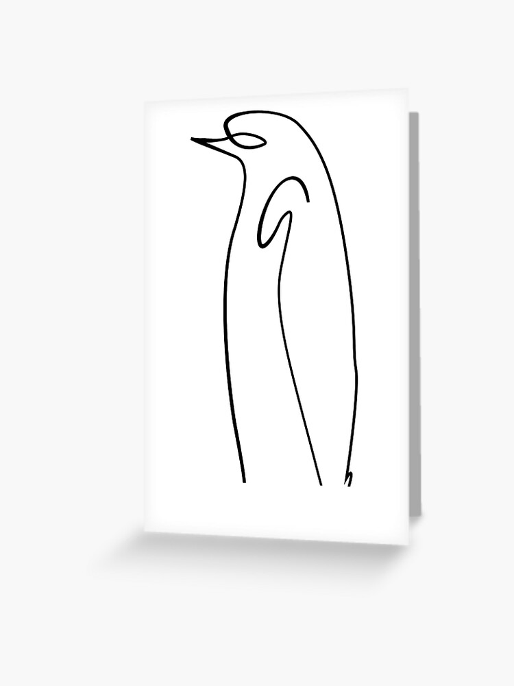 picasso penguin print Picasso owl print Picasso animal print one line art  picasso sketch Picasso sketch poster simple penguin print Digital Drawing &  Illustration 