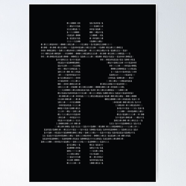Item preview, Bitcoin Binary Black designed and sold by clarkstpress.
