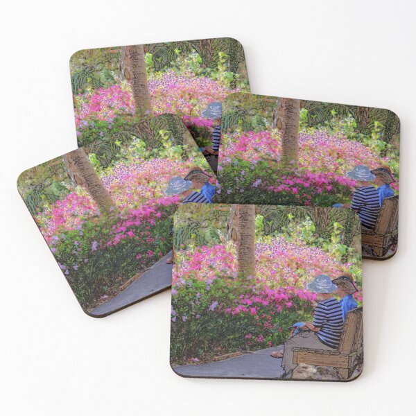 Item preview, Two Ladies On a Bench (inspired by Monet) designed and sold by AuntDot.