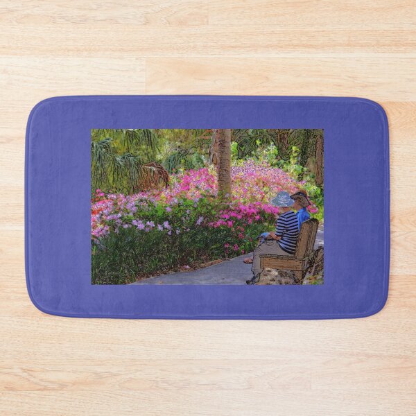 Item preview, Two Ladies On a Bench (inspired by Monet) designed and sold by AuntDot.