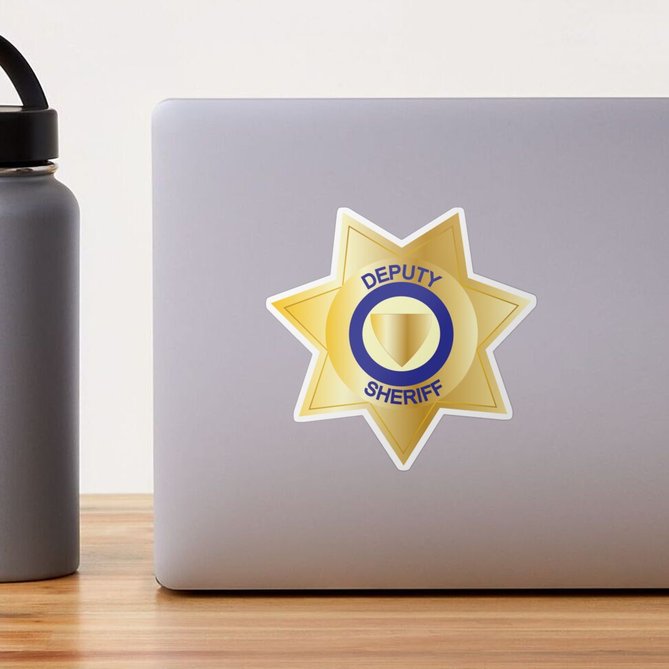 Gold Star Badge Sticker