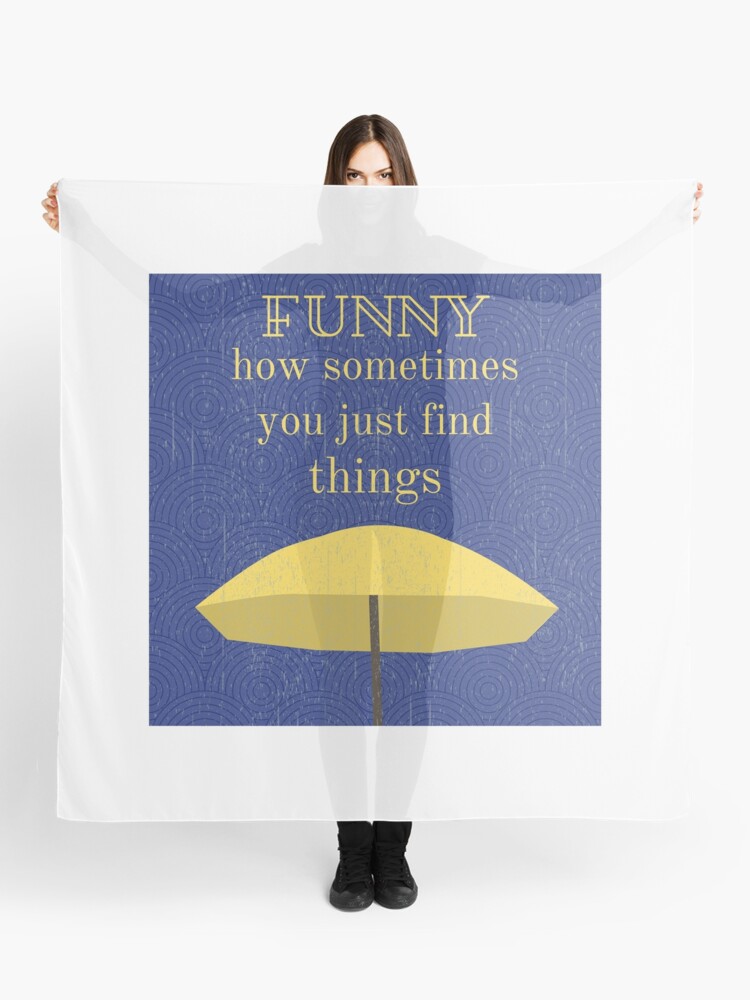 Foulard Himym Citation Parapluie Jaune Par Goldenpancake Redbubble