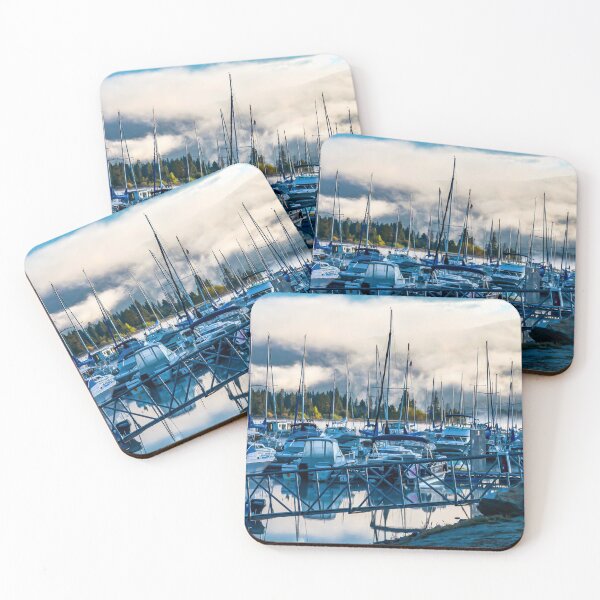 Item preview, Early Boat Fog // Lake Dillon Colorado Nautical Harbor Docking of the Boats designed and sold by catbyrdcolorado.