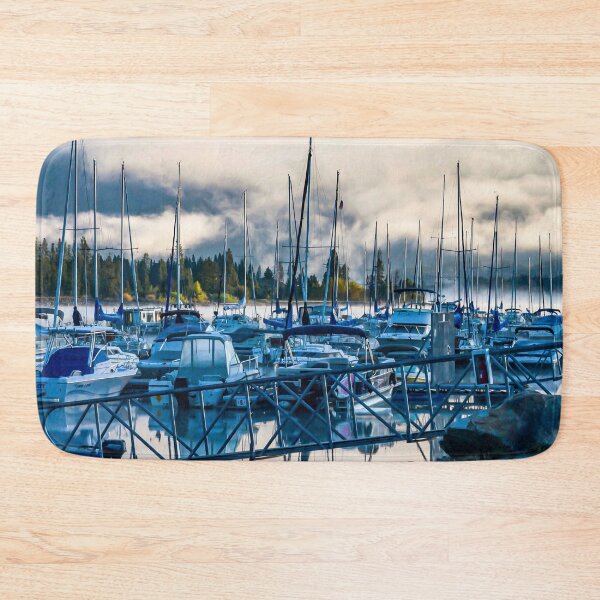 Item preview, Early Boat Fog // Lake Dillon Colorado Nautical Harbor Docking of the Boats designed and sold by catbyrdcolorado.