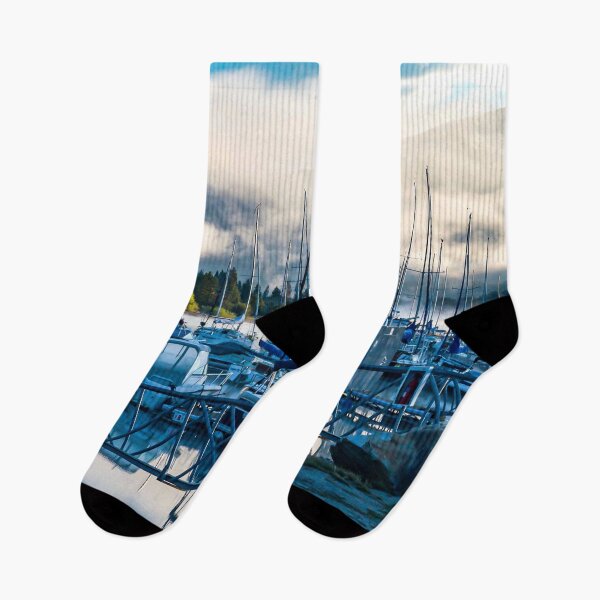 Item preview, Early Boat Fog // Lake Dillon Colorado Nautical Harbor Docking of the Boats designed and sold by catbyrdcolorado.