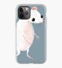 Cute little white mouse iPhone Case