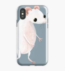 Cute little white mouse iPhone Case