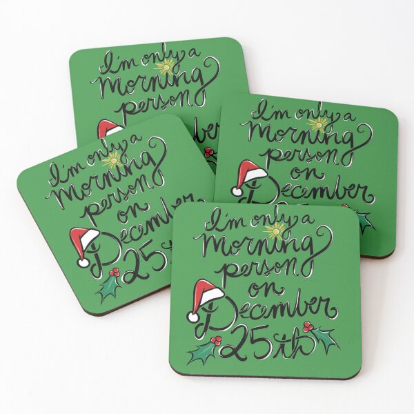 Item preview, I'm only a morning person on December 25th designed and sold by FrictionMaxxing.