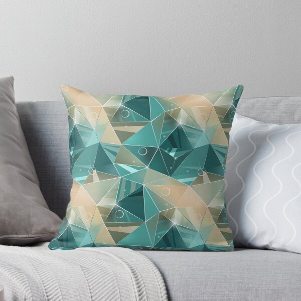 Item preview, turquoise, orange polygon designed and sold by marinaklykva.