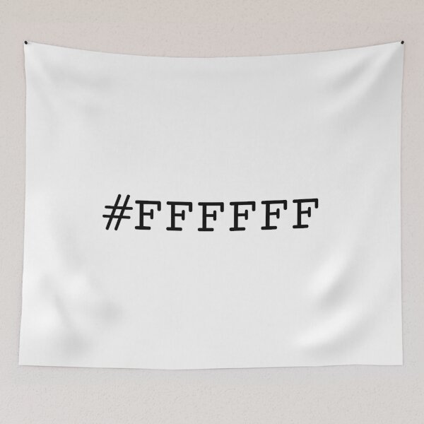 Aperçu de l'œuvre #FFFFFF (blanc) créée et vendue par Design Minds Boutique.