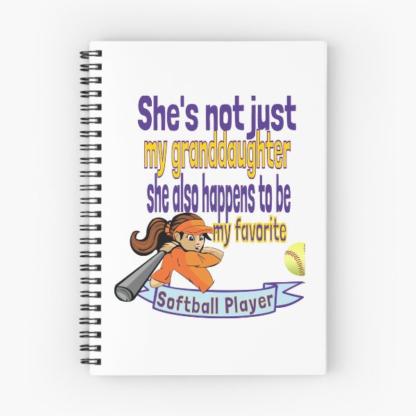 Item preview, She's not just my Granddaugther grand daughter Grand Child Favorite  Softball Player Athlete Girls Woman Female designed and sold by tengamerx.