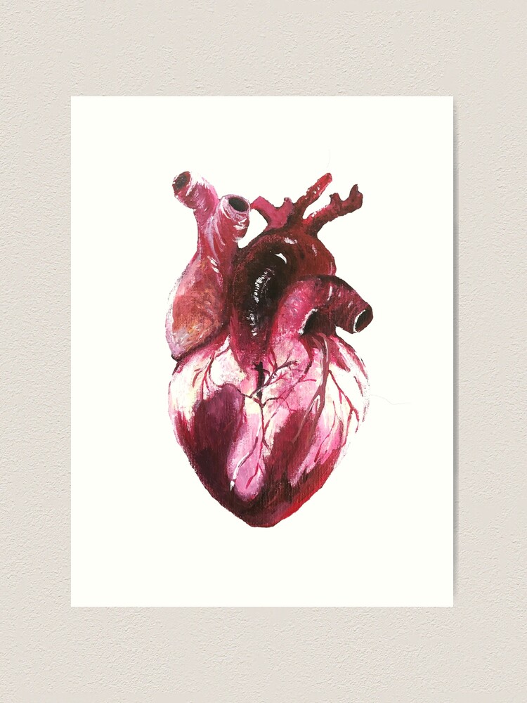 Art Supplies Heart Art Print by RodenandCo