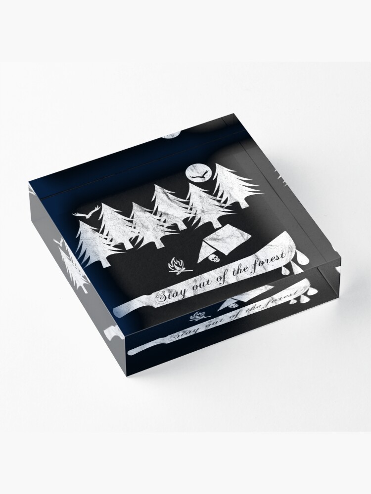 Alternate view of Stay Out Of The Forest Acrylic Block