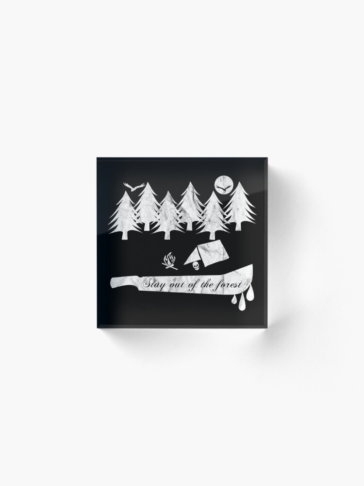 Alternate view of Stay Out Of The Forest Acrylic Block