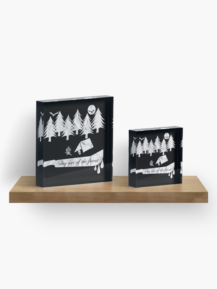 Alternate view of Stay Out Of The Forest Acrylic Block