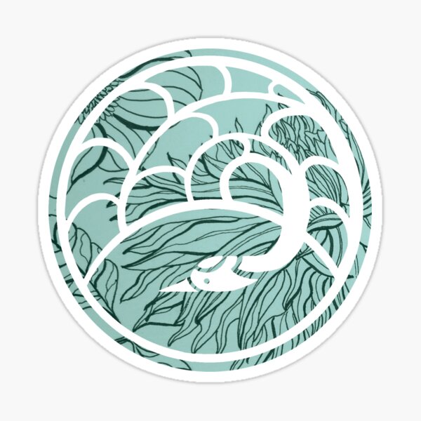 White crane Sticker