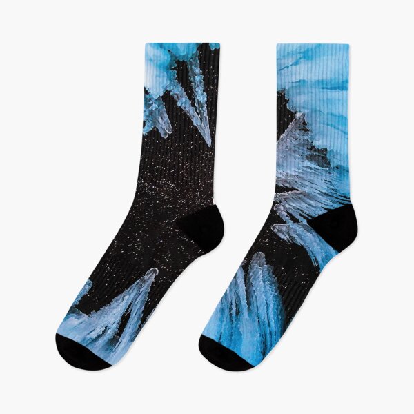 Item preview, Ice Cave // Starry Night Sky Long Exposure Beautiful Blue Crystal Icicle designed and sold by catbyrdcolorado.