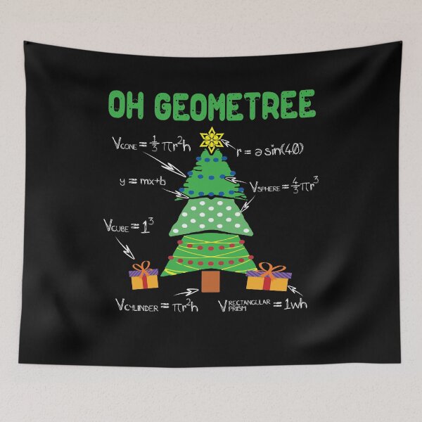 Item preview, Oh Geometree Geometry Math Science Teacher Christmas Gift designed and sold by Dressed For  Duty.