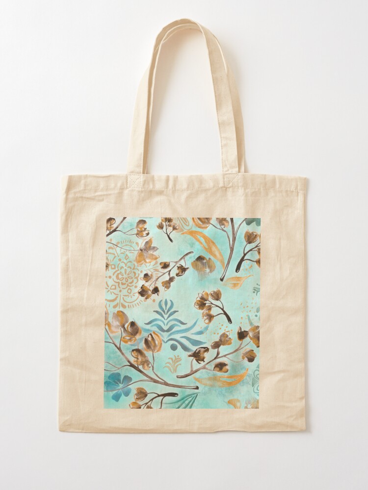 Watercolor Floral Painted Tote Bag DIY