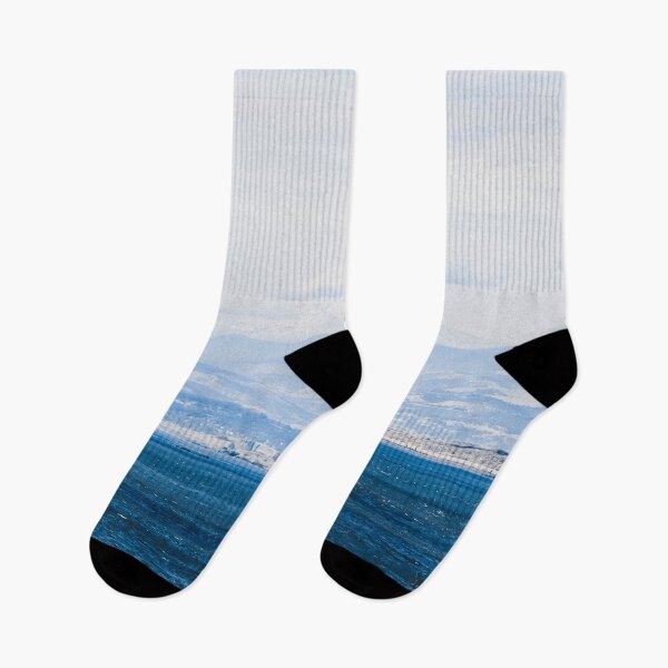Item preview, Lake and Mountain Cap // Grainy Foggy Blue Landscape Photography in Beautiful Oregon designed and sold by catbyrdcolorado.