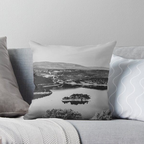 Item preview, Little Mountain Island // Black and White Lake Photograph in Colorado designed and sold by catbyrdcolorado.