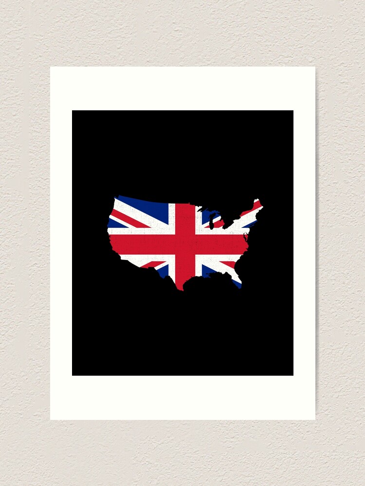 United Kingdom Map Print in Pastel White - Affordable and