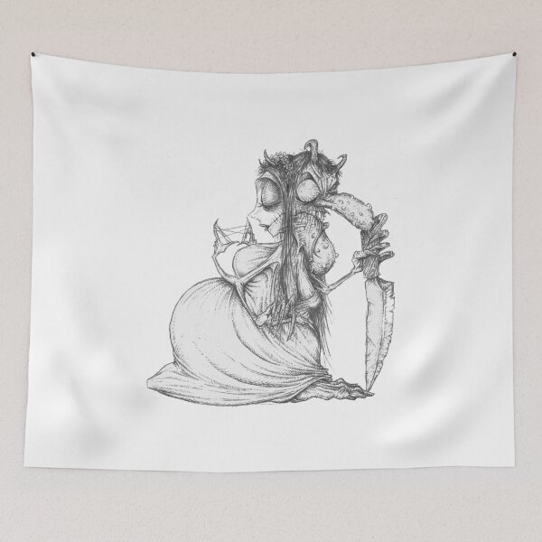 Item preview, hantuserem Frau Perchta xmas monsters designed and sold by cherylcastr.