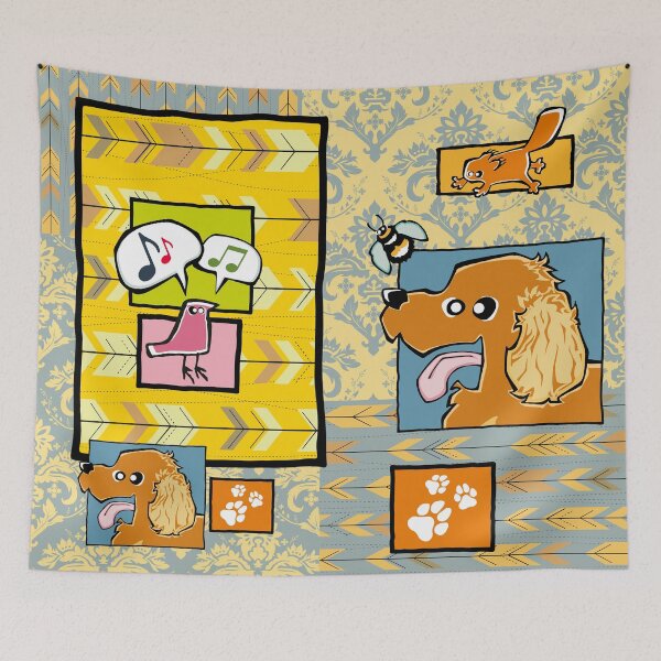 Item preview, Cocker Spaniel - Golden (Collage) designed and sold by TheChicken.