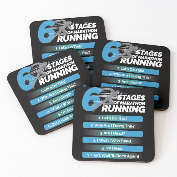 Item preview, Funny Running Lover Gift - Marathon Runners Gifts - Sports Lover Gifts - 6 Stages Of Marathon Running designed and sold by kntranhoang.