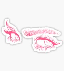 Pink eyes Sticker